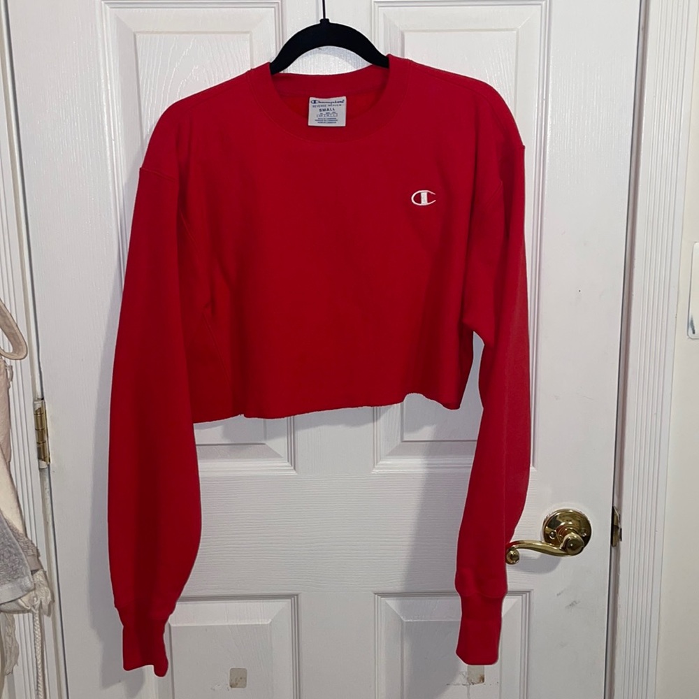 cropped champion shirt